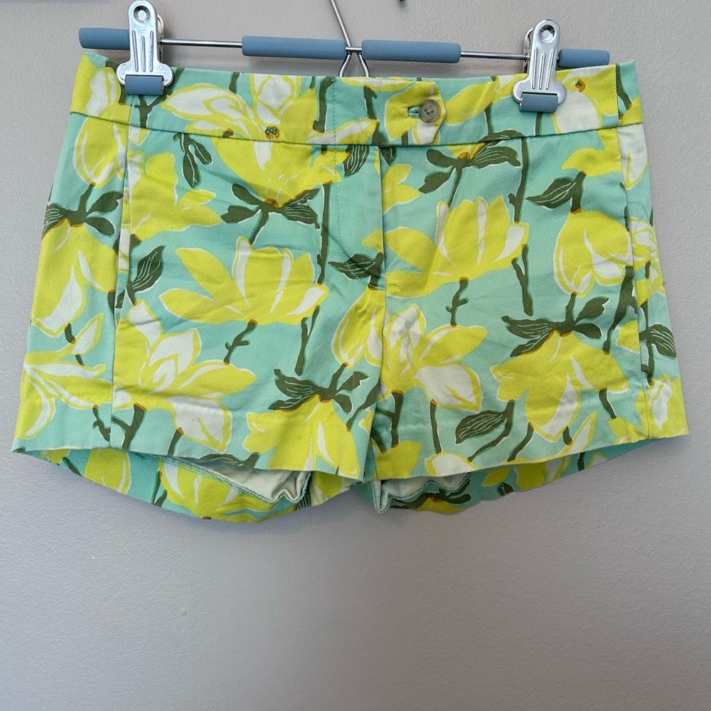 J crew floral patterned shorts